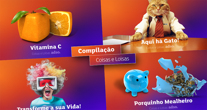 Compilação Coisas e Loisas – Vitamina C 🍊; Aqui há Gato! 🐱; Transforme a sua Vida! ✨; Porquinho Mealheiro 🐷