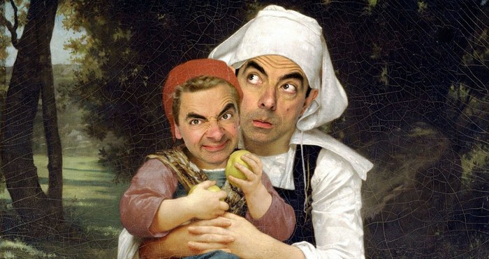 Mr. Bean Inserted Into Historical Portraits By Caricature Artist